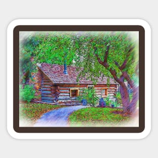 The Ranch House Sketched Sticker